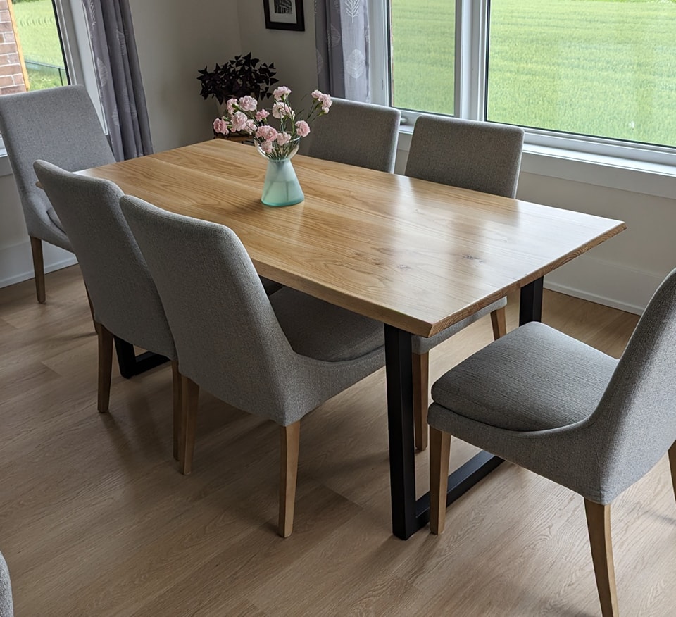 Red Oak Dining Table