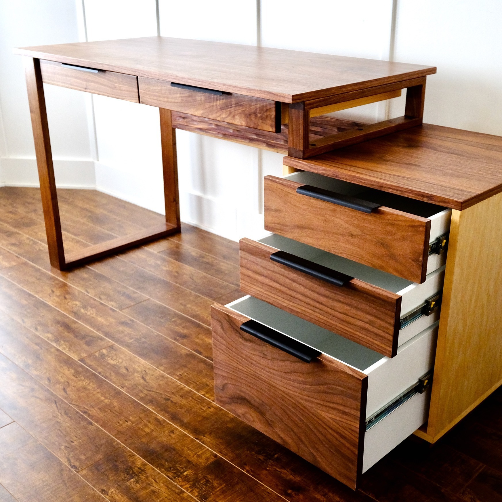 Walnut & Maple Desk II